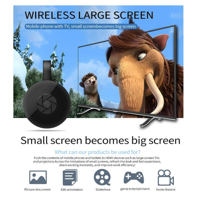 MiraScreen G2 ตัวรับสัญญาณแสดงผลไร้สาย WiFi Airplay Miracast DLNA 1080P RK3660 TV Stick สำหรับ iPhone, Samsung และสมาร์ทโฟนอื่นๆ, G2 5GHz