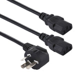 สายไฟคอมพิวเตอร์ 3 ขา 10A 250V ความยาว 1.8 ม. ปลั๊ก AU หัวปลั๊ก AU สองหัว