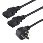 สายไฟคอมพิวเตอร์ 3 ขา 10A 250V ความยาว 1.8 ม. ปลั๊ก AU หัวปลั๊ก AU สองหัว