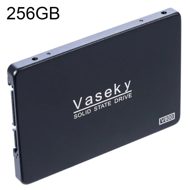 Vaseky V800 ฮาร์ดดิสก์โซลิดสเตต SSD ขนาด 2.5 นิ้ว SATA3 6GB/s ความบางพิเศษ 7 มม. ขนาด 256GB สำหรับเดสก์ท็อป โน้ตบุ๊ก, 256GB
