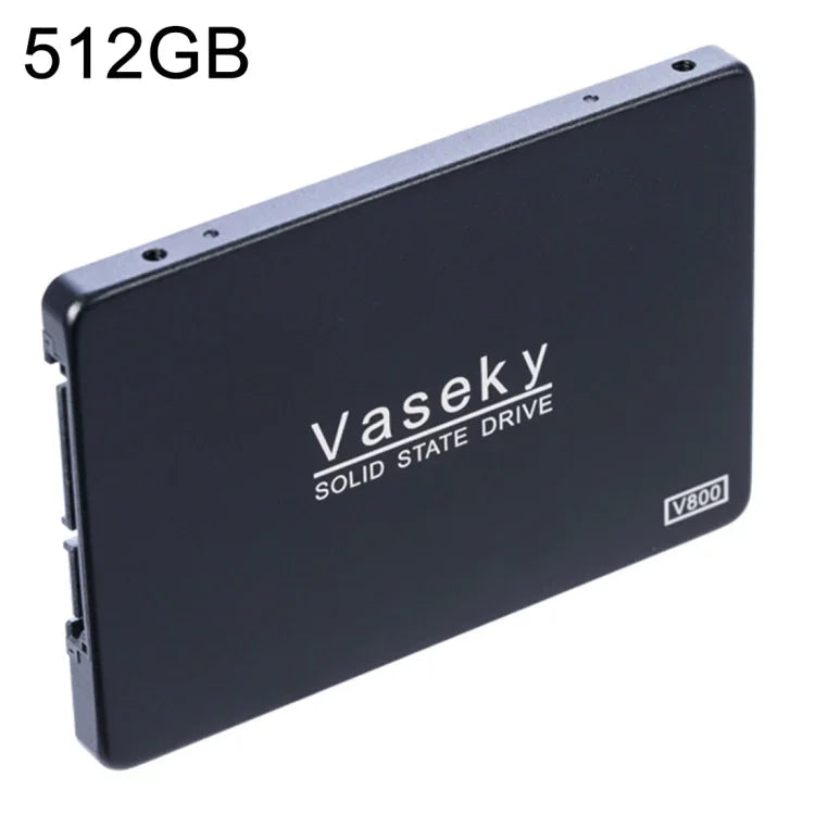 Vaseky V800 ฮาร์ดดิสก์โซลิดสเตต SSD ขนาด 2.5 นิ้ว SATA3 6GB/s ความบางพิเศษ 7 มม. ขนาด 512GB สำหรับเดสก์ท็อป โน้ตบุ๊ก, 512GB