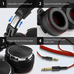 OneOdio Pro-50 หูฟังแบบครอบหัว HIFI แบบมีสายสามย่านความถี่, Pro-50
