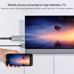 Onten OTN-7537A สายอะแดปเตอร์เล่นหน้าจอ HD มือถือ 3 in 1 1080P, OTN-7537A