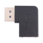 อะแดปเตอร์ข้อศอก DisplayPort ชาย 8K เป็น DisplayPort หญิง, DP ชาย เป็น DP หญิง ข้อศอก