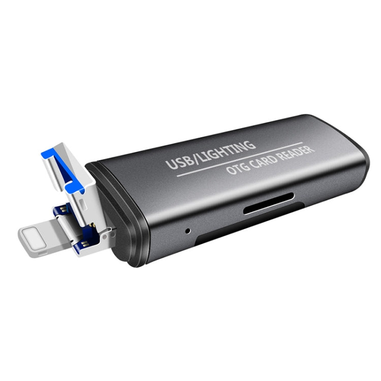 แฟลชไดรฟ์ USB 2 in 1 + 8 Pin / เครื่องอ่านการ์ด OTG สำหรับระบบ IOS โทรศัพท์มือถือ / คอมพิวเตอร์ รุ่น 118