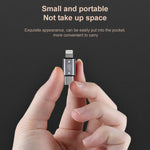 อะแดปเตอร์ USB-C / Type-C ตัวผู้เป็น 8 Pin ตัวผู้ สำหรับชาร์จ + ส่งข้อมูล + OTG, Type-C ตัวผู้เป็น 8 Pin ตัวผู้