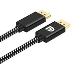 สาย DisplayPort ชาย OD6.5 มม. ยาว 2 ม., DP ชาย เป็น ชาย