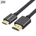 สายถักไนลอน ULT-unite หัว HDMI 2.0 ชุบทอง ชาย เป็น Mini HDMI ชาย, ความยาวสาย: 2 ม.