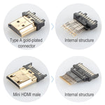 สายถักไนลอน ULT-unite หัว HDMI 2.0 ชุบทอง ชาย เป็น Mini HDMI ชาย, ความยาวสาย: 2 ม.