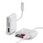 เครื่องอ่านการ์ด OTG 3 in 1 8 Pin ความเร็วสูง รุ่น D-168