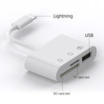 เครื่องอ่านการ์ด OTG 3 in 1 8 Pin ความเร็วสูง รุ่น D-168