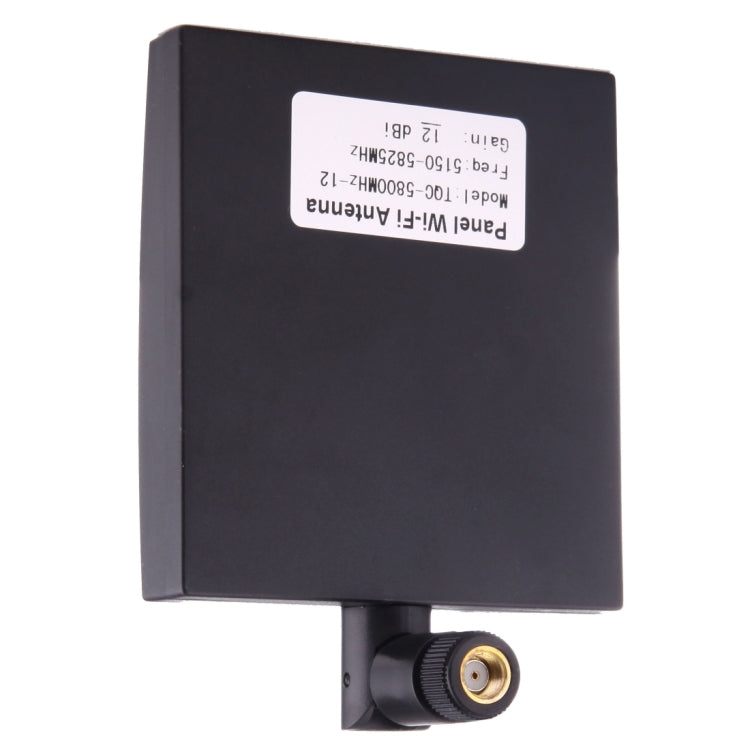 เสาอากาศ WiFi แบบแผง 5.8GHz ขั้วต่อ SMA ตัวผู้ 12dBi สีดำ 5.8GHz