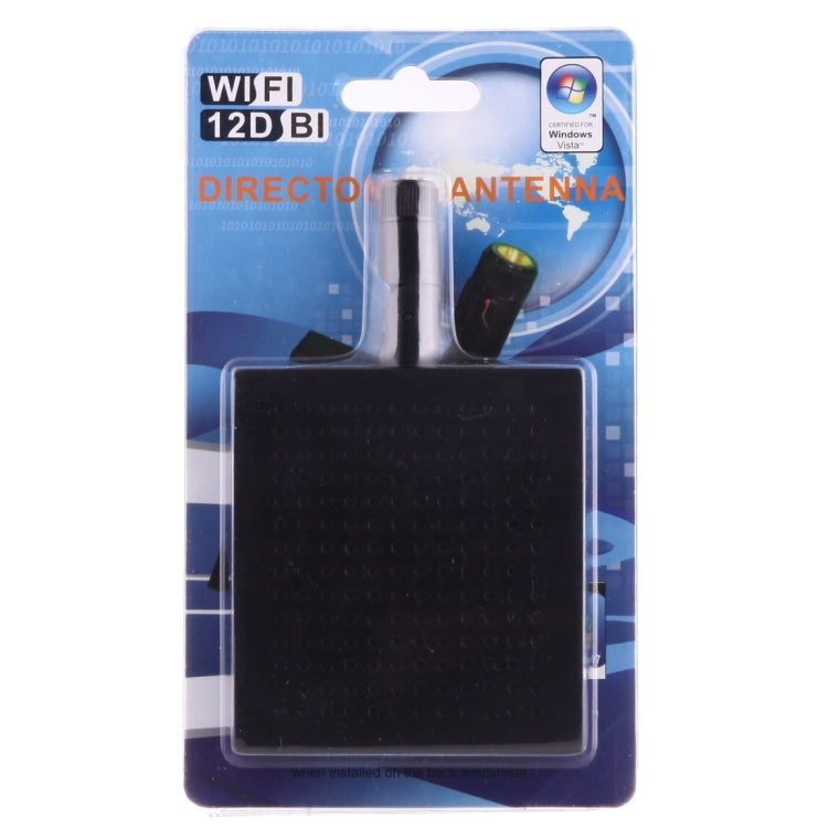 เสาอากาศ WiFi แบบแผง 5.8GHz ขั้วต่อ SMA ตัวผู้ 12dBi สีดำ 5.8GHz
