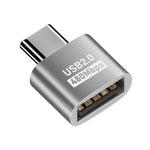 อะแดปเตอร์ USB 2.0 ตัวเมียเป็น Type-C ตัวผู้