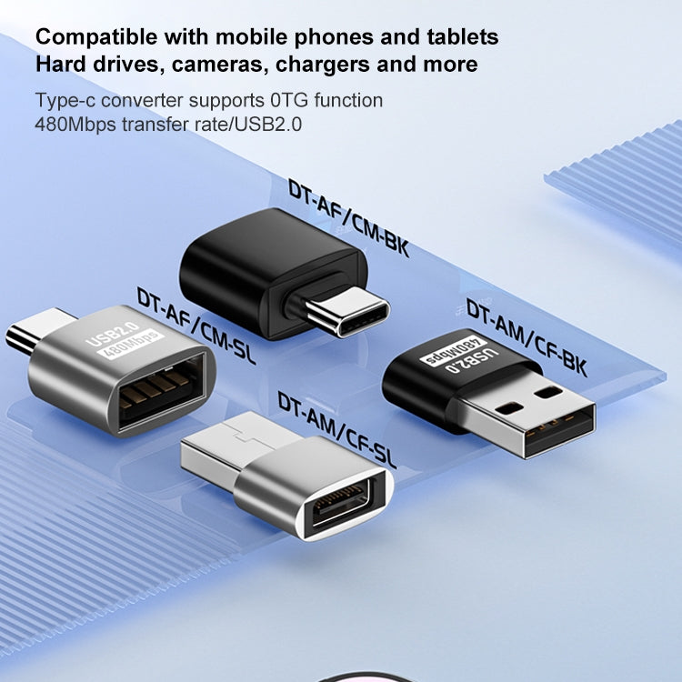 อะแดปเตอร์ USB 2.0 ตัวเมียเป็น Type-C ตัวผู้