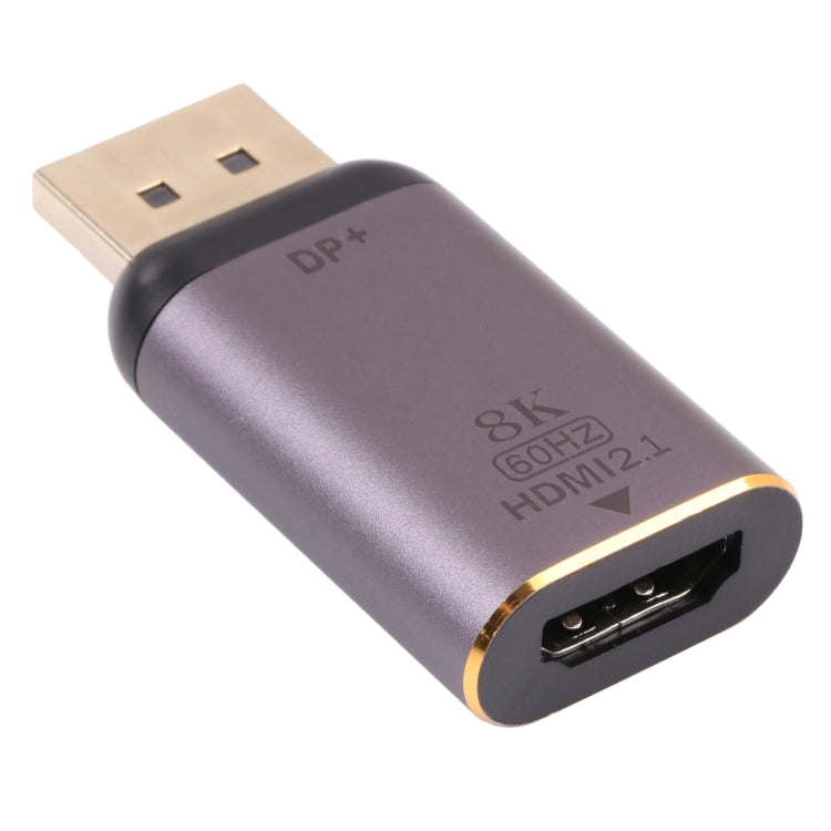 อะแดปเตอร์ HDMI 2.1 ตัวเมีย 8K 60Hz เป็น DP ตัวผู้, DP ตัวผู้