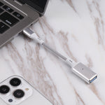 อะแดปเตอร์กล้อง OTG 8 Pin ตัวผู้เป็น USB ตัวเมีย รองรับ IOS 13 ขึ้นไป