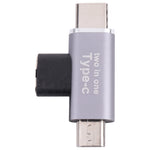 อะแดปเตอร์แปลง USB-C / Type-C ตัวเมียเป็น USB-C / Type-C ตัวผู้ + Micro USB ตัวผู้, ตัวเมีย Type-C เป็น ตัวผู้ Type-C + Micro USB