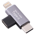 อะแดปเตอร์แปลง USB-C / Type-C ตัวเมียเป็น 8 Pin ตัวผู้ + USB-C / Type-C ตัวผู้, Type-C ตัวเมียเป็น 8 Pin + Type-C ตัวผู้