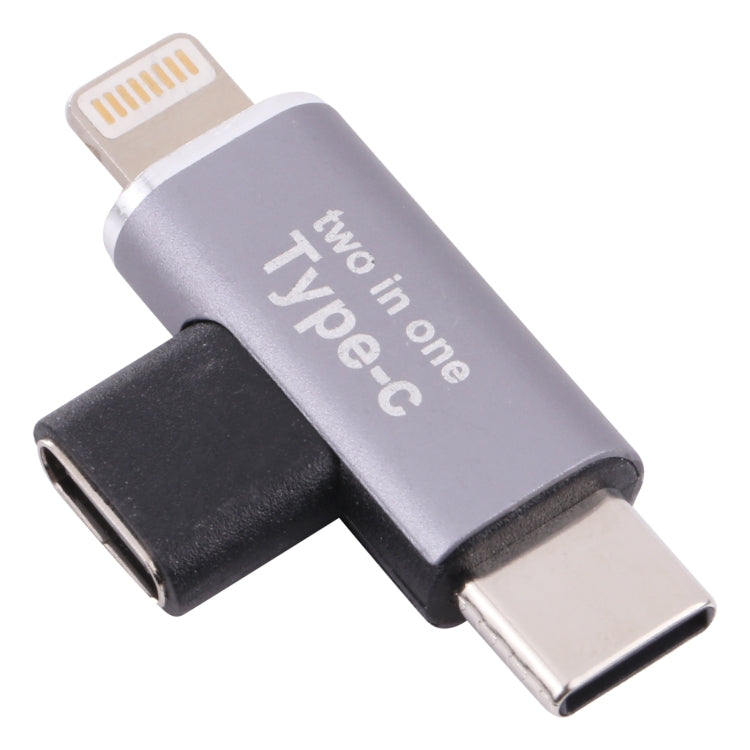 อะแดปเตอร์แปลง USB-C / Type-C ตัวเมียเป็น 8 Pin ตัวผู้ + USB-C / Type-C ตัวผู้, Type-C ตัวเมียเป็น 8 Pin + Type-C ตัวผู้