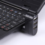 HUB USB แบบพกพาหัวหมุน 180 องศา 3 พอร์ต USB 2.0