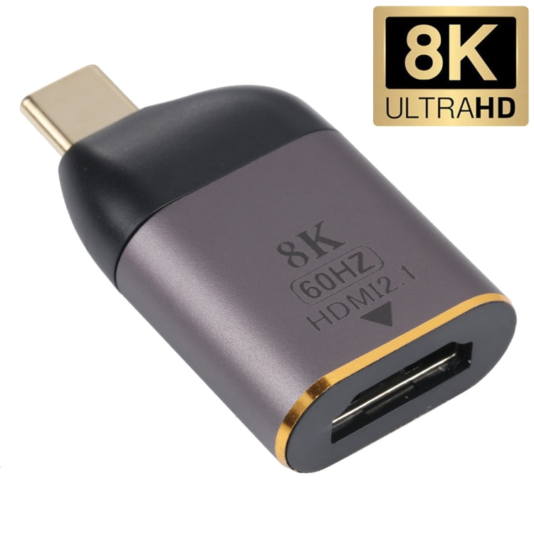 อะแดปเตอร์ 8K 60Hz HDMI ตัวเมียเป็น USB-C / Type-C ตัวผู้