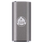อะแดปเตอร์ชาร์จ 20W 8 Pin ตัวผู้เป็น USB-C / Type-C ตัวเมีย แบบข้อศอก