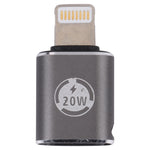 อะแดปเตอร์ชาร์จ 20W 8 Pin ตัวผู้เป็น USB-C / Type-C ตัวเมีย แบบตรง