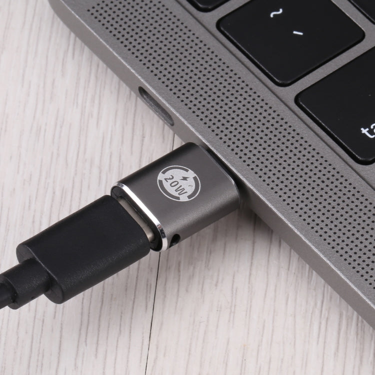 อะแดปเตอร์ชาร์จ 20W 8 Pin ตัวผู้เป็น USB-C / Type-C ตัวเมีย แบบตรง