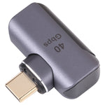 อะแดปเตอร์ข้อศอก USB-C / Type-C ตัวผู้เป็นตัวเมีย 40Gbps Type-C 4.0 M เป็น F ข้อศอก
