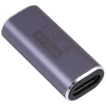 อะแดปเตอร์โลหะ USB-C / Type-C 4.0 ตัวเมียเป็นตัวเมีย ความเร็ว 40Gbps, Type-C 4.0 ตัวเมียเป็นตัวเมีย