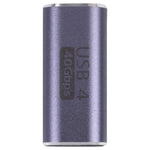 อะแดปเตอร์โลหะ USB-C / Type-C 4.0 ตัวเมียเป็นตัวเมีย ความเร็ว 40Gbps, Type-C 4.0 ตัวเมียเป็นตัวเมีย