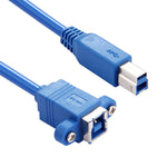 สายอะแดปเตอร์ USB 3.0 B ตัวเมียเป็น B ตัวผู้ ยาว 50 ซม. สำหรับเครื่องพิมพ์/สแกนเนอร์