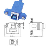 สายอะแดปเตอร์ USB 3.0 B ตัวเมียเป็น B ตัวผู้ ยาว 50 ซม. สำหรับเครื่องพิมพ์/สแกนเนอร์