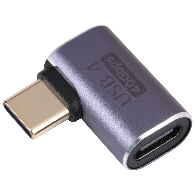 อะแดปเตอร์ข้อศอก USB-C / Type-C ตัวผู้เป็นตัวเมีย 40Gbps Type-C 4.0 M เป็น F ข้อศอก 1
