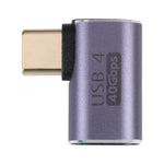 อะแดปเตอร์ข้อศอก USB-C / Type-C ตัวผู้เป็นตัวเมีย 40Gbps Type-C 4.0 M เป็น F ข้อศอก 1