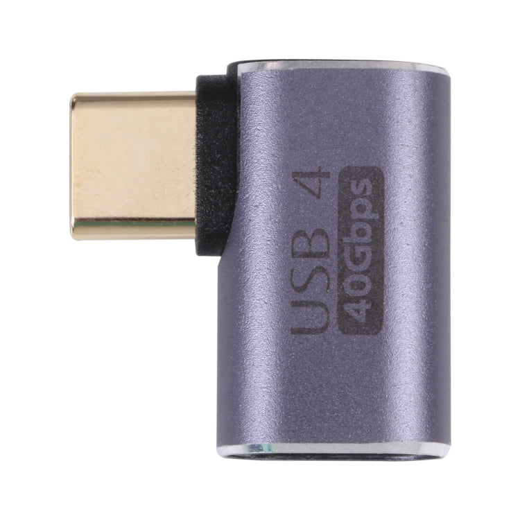 อะแดปเตอร์ข้อศอก USB-C / Type-C ตัวผู้เป็นตัวเมีย 40Gbps Type-C 4.0 M เป็น F ข้อศอก 1
