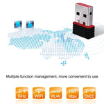 อะแดปเตอร์ WiFi USB 2.0 RTL8188 150Mbps 2.4GHz การ์ดเครือข่ายภายนอก