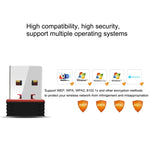 อะแดปเตอร์ WiFi USB 2.0 RTL8188 150Mbps 2.4GHz การ์ดเครือข่ายภายนอก
