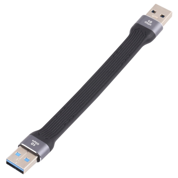 สายชาร์จข้อมูลซิงค์แบบแบนอ่อน USB ชาย 10Gbps เป็น USB ชาย ชาร์จเร็ว