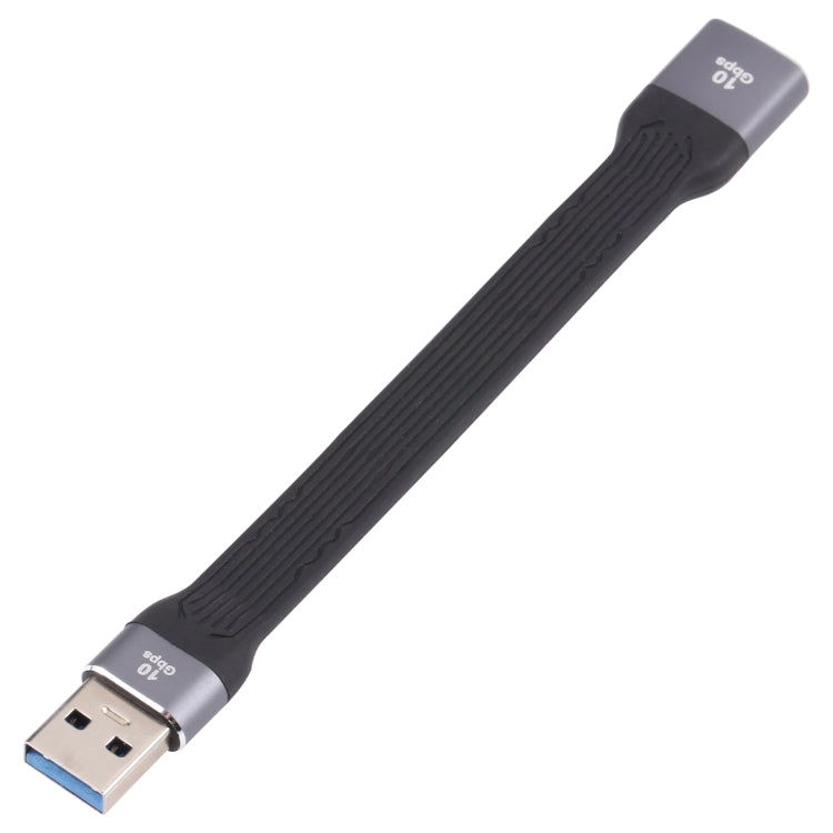สายชาร์จข้อมูลซิงค์แบบแบนอ่อน USB ชาย 10Gbps เป็น USB หญิง ชาร์จเร็ว