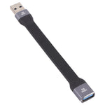 สายชาร์จข้อมูลซิงค์แบบแบนอ่อน USB ชาย 10Gbps เป็น USB หญิง ชาร์จเร็ว
