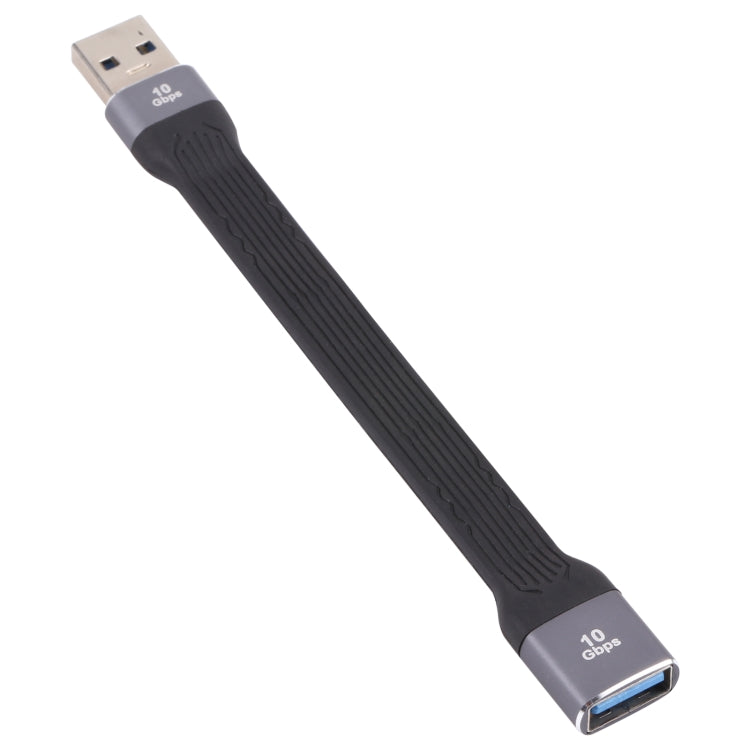 สายชาร์จข้อมูลซิงค์แบบแบนอ่อน USB ชาย 10Gbps เป็น USB หญิง ชาร์จเร็ว