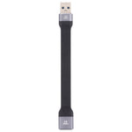 สายชาร์จข้อมูลซิงค์แบบแบนอ่อน USB ชาย 10Gbps เป็น USB หญิง ชาร์จเร็ว