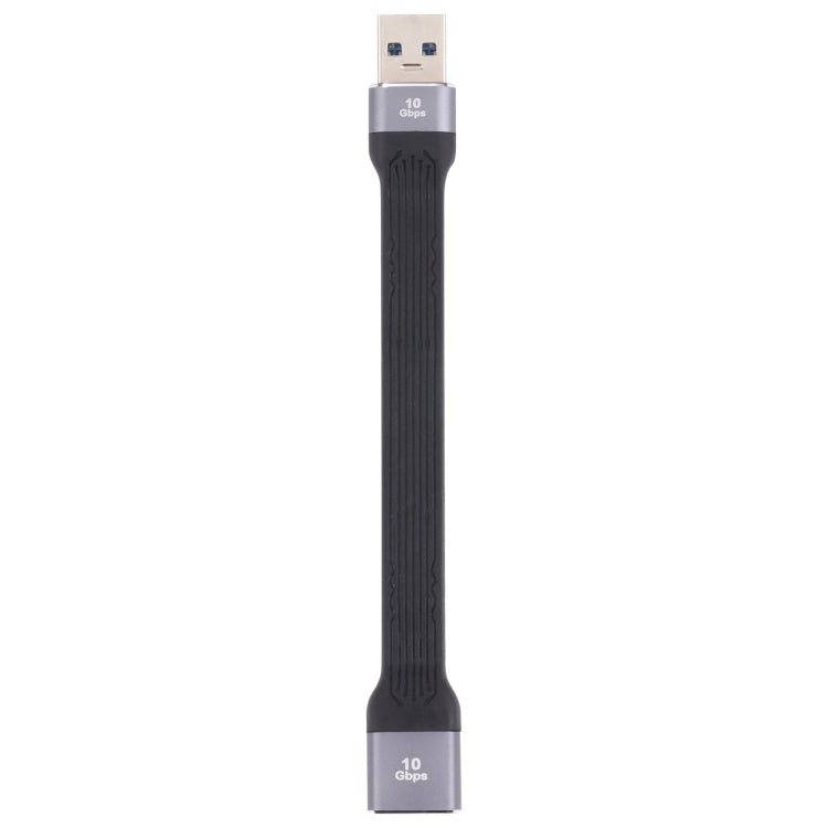 สายชาร์จข้อมูลซิงค์แบบแบนอ่อน USB ชาย 10Gbps เป็น USB หญิง ชาร์จเร็ว