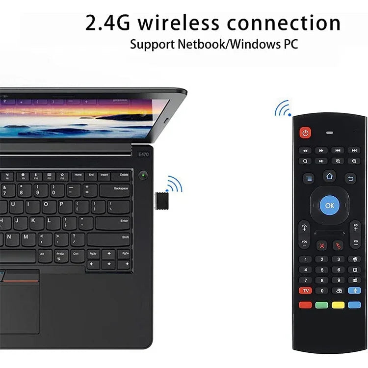 MX3-L คีย์บอร์ดไร้สายพร้อมเมาส์อากาศ 2.4GHz แบบไม่มีไฟส่องสว่าง, คำสั่งเสียงแบบไม่มีไฟส่องสว่าง