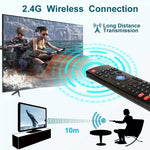 MX3-L คีย์บอร์ดไร้สายพร้อมเมาส์อากาศ 2.4GHz แบบไม่มีไฟส่องสว่าง, คำสั่งเสียงแบบไม่มีไฟส่องสว่าง