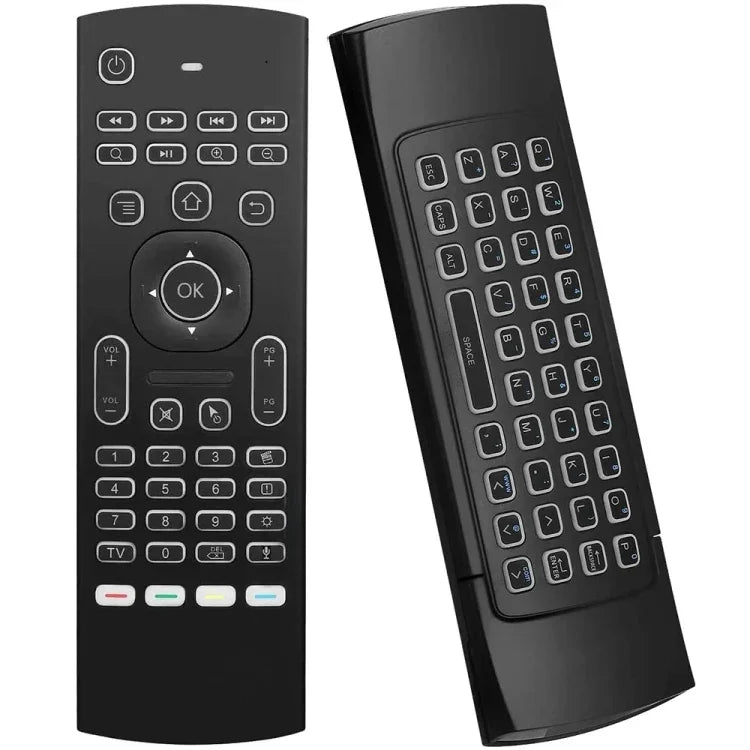 รีโมทคอนโทรลเมาส์อากาศไร้สาย 2.4GHz รุ่น MX3-L พร้อมเสียงและไฟแบ็คไลท์