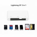 เครื่องอ่านการ์ด 3 in 1 CF / TF / SD สำหรับอุปกรณ์ 8 Pin รุ่น NK-1011