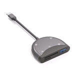 อะแดปเตอร์ NK-3039 5 in 1 USB-C / Type-C ชาย เป็นช่องเสียบการ์ด TF / SD + USB หญิง 3 ช่อง